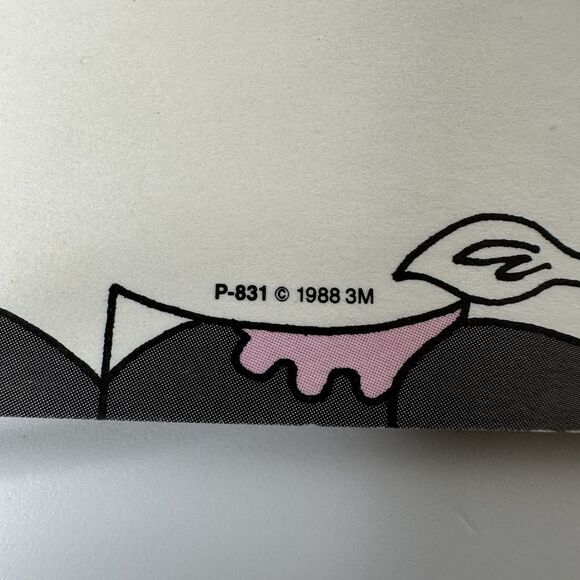 3 Vintage Post It Note Pads Cow Garfield Banana Partially Used 4x3" - Picture 10 of 15